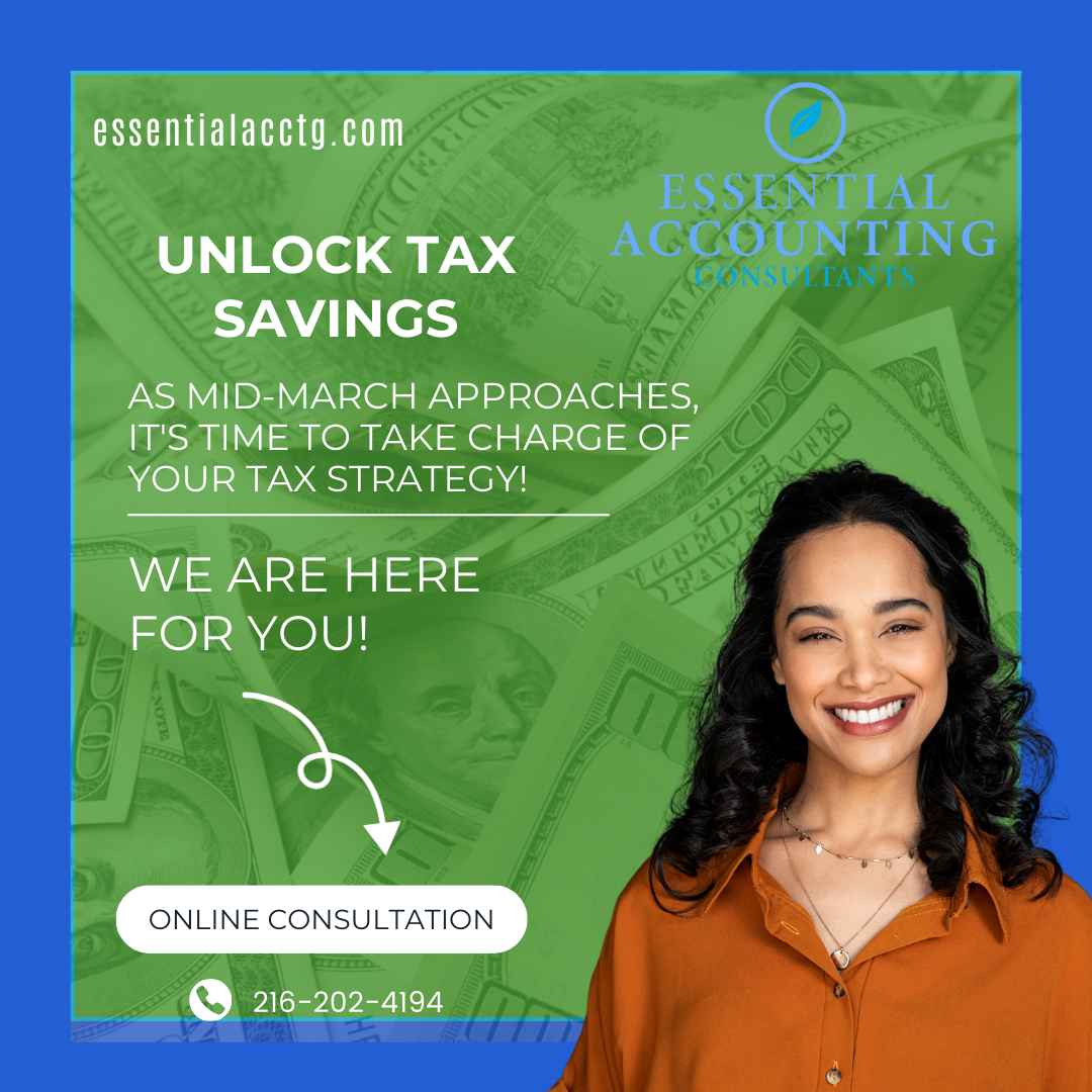 Discover essential strategies to maximize your tax savings and minimize your tax liability with Essential Accounting Consultants.