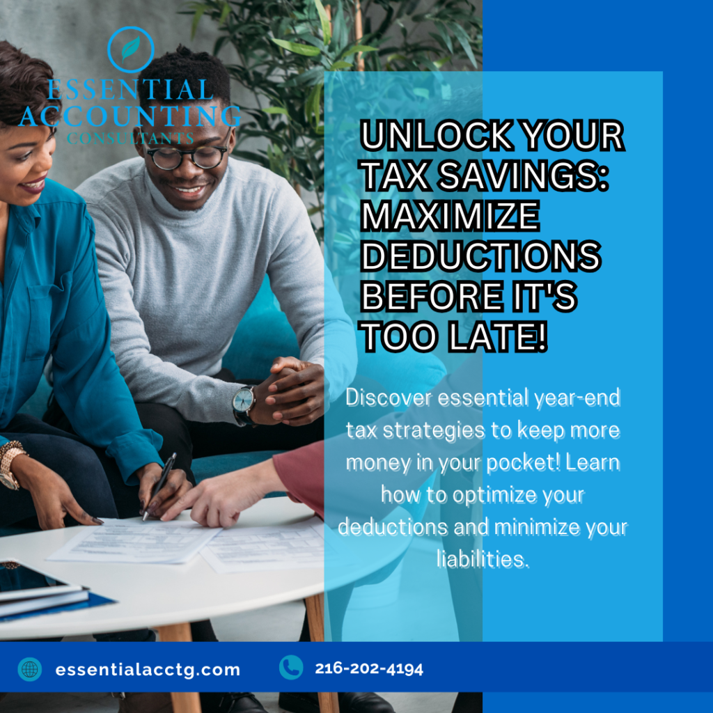 As the year comes to a close, it’s crucial to implement effective tax strategies. Discover essential tips to maximize your deductions and minimize your tax liabilities before year-end.