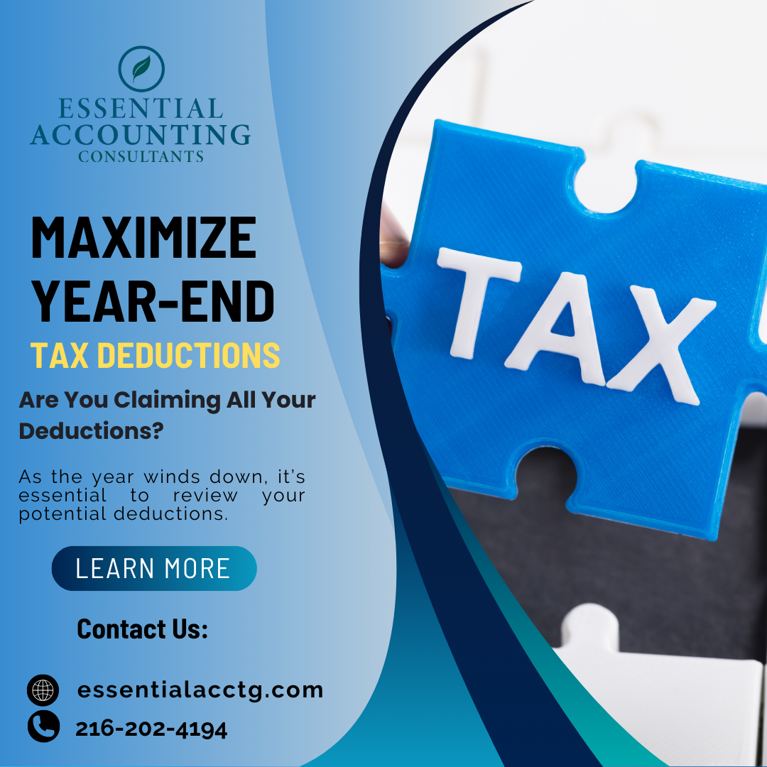 One of the most effective ways to reduce your tax liability is by maximizing your deductions.